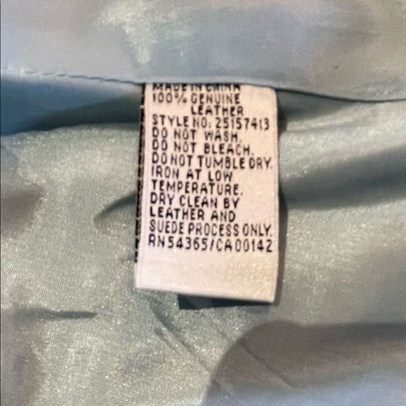 Leather Blazer in Robin’s Egg Blue - Picture 4 of 5